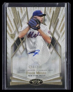 2022 Topps Tier One Tylor Megill BOA-TM Rookie Autograph 189/299 - New York Mets - Picture 1 of 2