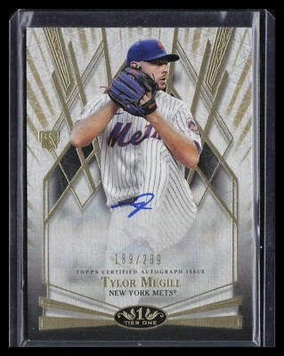 2022 Topps Tier One Tylor Megill BOA-TM Rookie Autograph 189/299 - New York Mets - Image 1 of 2