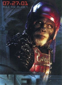 Planet of the Apes Movie Topps 2001 Promo Card 2 Rule the Planet - Picture 1 of 2