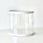 4 pcs Clear Cake Boxes Round 10 x 10 x 10 inch Tall Box Display Transparent C...