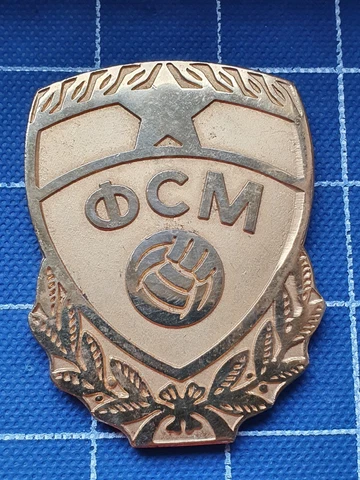 Plaque FSM Macedonia football association federation in SFR Yugoslavia soccer Cover
