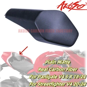 Cubierta de capó de asiento Streetfighter Pillion de fibra de carbono para Panigale V4 V4S 2018-2024 - Imagen 1 de 36