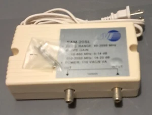 JVI SAM-20SL FREQ. RANGO 40-2050 MHz GANANCIA PENDIENTE 40-860 MHz 5-14dB 950-2050 M UH1 - Imagen 1 de 2