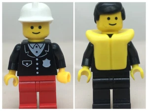 LEGO ® Minifigura Cop con Insignia Blanco de Varios Juegos - cop015 y muchos más - Imagen 1 de 9