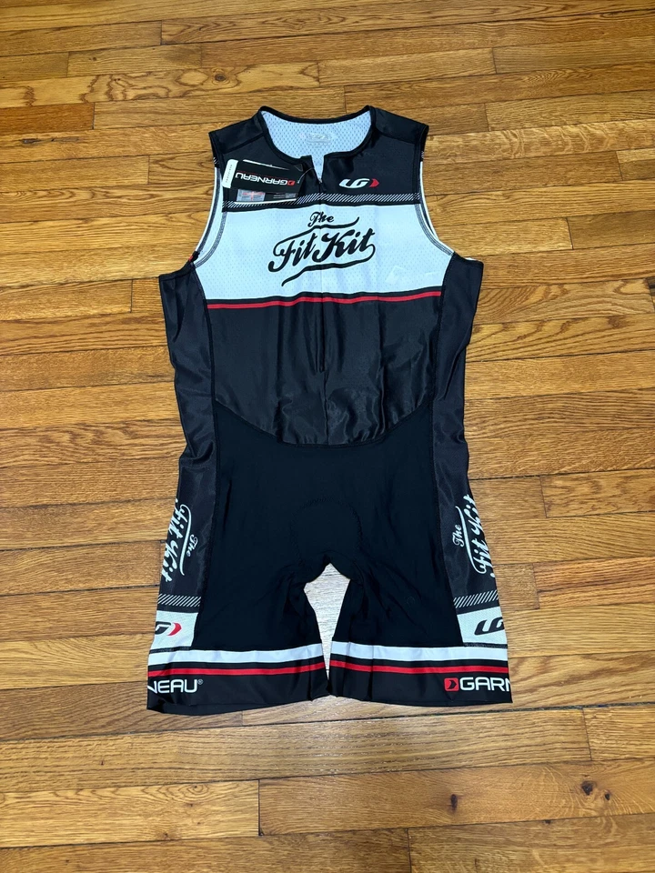 LOUIS GARNEAU Mens Cycling Bib Padded Shorts Jersey Size 3XL Delfino Skin NEW - Image 1 of 4