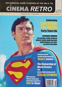 CINEMA RETRO #42 SUPERMAN THE MOVIE 40TH ANNIVERSARY STELLA STEVENS KUBRICK - Picture 1 of 7