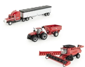 1/64 CASE IH Axial-Flow 8250 Combine Harvesting Set (4 PIECE) – ERTL - Picture 1 of 4