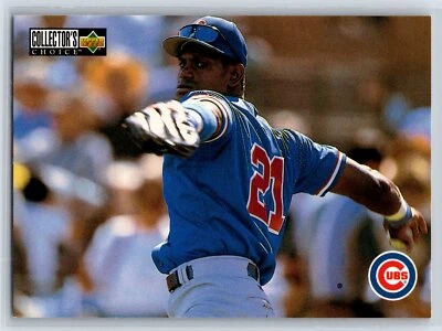 1996 Collector's Choice Sammy Sosa Checklist Chicago Cubs #403 - Image 1 of 2