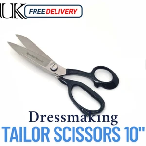Tailor Scissors Upholstery Dressmaking Fabric Heavy Duty Shears 10 Inches S.S - Picture 1 of 3