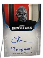 2023 STAR TREK STRANGE NEW WORLDS Inscription AUTO | CARLISLE J WILLIAMS as BRAX