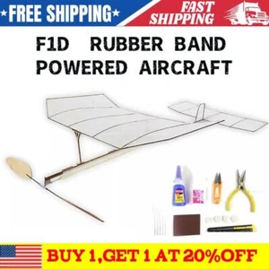 F1d Flugzeug Bausatz, 2025 New F1d Template Set, Rubber Band Powered Airplane - Bild 1 von 14