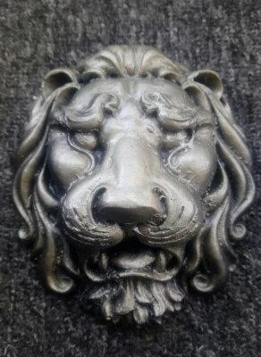 Decorative plaster Black/Gold Lion's Head wall moulding extra fine plaster - Image 1 of 4