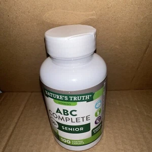 Nature's Truth® ABC Complete Senior  50+ Multivitamin Caplets - 100 ct Exp 08/24 - Picture 1 of 5