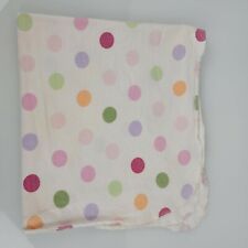 Circo Purple Green Pink Orange Cotton Flannel Baby Girl Blanket Polka Dot Circle