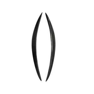 Carbon Fiber Headlight Eyelid Eyebrow Cover Trim for Infiniti FX35/37/50 09-13 - Picture 1 of 5