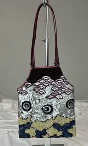 Splendida borsa a mano multicolore Jamin Puech elegante con perline e paillettes - Foto 1 di 5