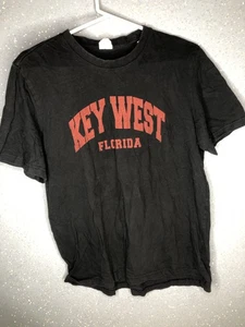Key West Black T-Shirt *SMALL BLEACH MARK* - Picture 1 of 4
