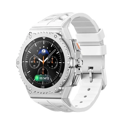 Kit de mod de correa de goma con estuche de metal de lujo para reloj Samsung Galaxy 8/Clásico 44/46 mm Foto 1 de 4