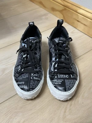 John Galliano Print Leather Sneakers - Image 1 of 4