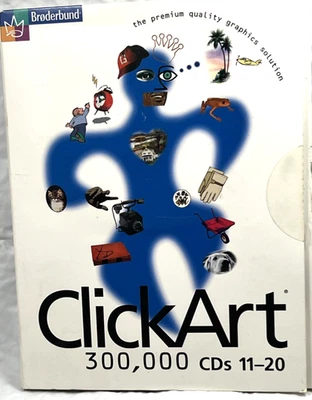 Broderbund ClickArt 300,000 CDs 11-20 TIFF Files Print Shop PrremierEdition 5.0 - Image 1 of 4