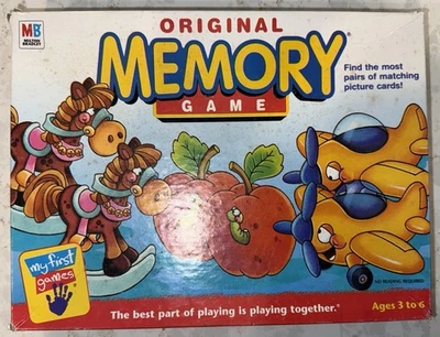 Vintage Original Memory Game 2005 Matching Game Milton Bradley 68/72 Cards - Image 1 of 2