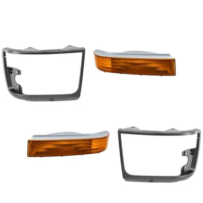 Luz de señal de giro marcador lateral de esquina lámpara de estacionamiento conductor delantero y pasajero para Ford Foto 1 de 4