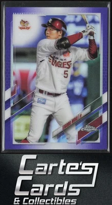 Eigoro Mogi 2021 Topps Chrome NPB #173 Purple Refractor Tohoku Rakuten 239/299 - Image 1 of 2