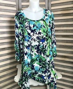 PREMISE Bluse geblümt mehrfarbig 3/4 Arm Gr. 1X Urlaub Büro Strand - Bild 1 von 20