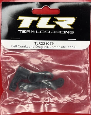 Team Losi Racing Bell Cranks Draglink Composite TLR231079 TLR 231079 22 5.0 - Image 1 of 2