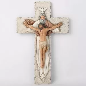 Cruz de Pared Crucifijo Santísima Trinidad Católica BC, Hogar Inspirador de Jesucristo... - Imagen 1 de 6