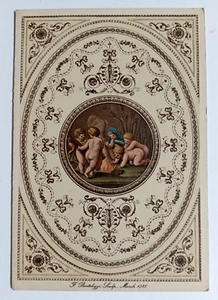 F. Bartolozzi neue Baby-Grußkarte um 1940 3,75 Zoll breit x 5,5 Zoll hoch stecken mollige Babys - Bild 1 von 4