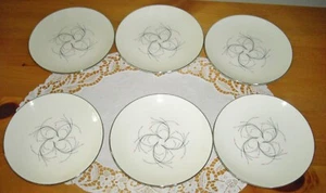 Platos Vintage Homer Laughlin Ritmo CAPRI Rosa Flores MCM 6 1/8" ~ Juego de 6 ~ - Imagen 1 de 10