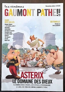 Astérix, le domaine des dieux (Astier- Chabat) - catalogue programme Cinéma - Imagen 1 de 2