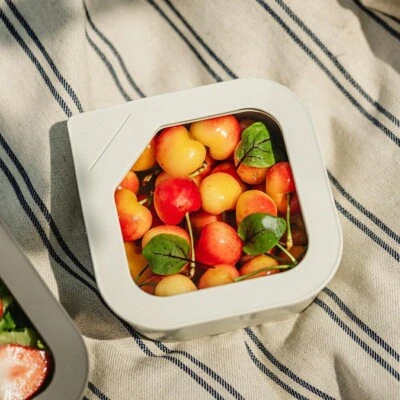 2 Set Neoflam FIKA One Porcelain Ceramic Food Container Set, Oven Microwave Safe