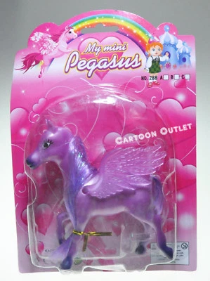 PÚRPURA Caballo Poni Pegaso Juguete Regalo de Navidad Niñas Regalo de Cumpleaños Nip Divertido Plástico Foto 1 de 4