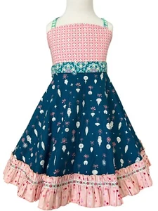 Matilda Jane Platinum Holiday Garland Christmas Ellie Dress NWOT Sz 4 # 2/7 - Picture 1 of 4