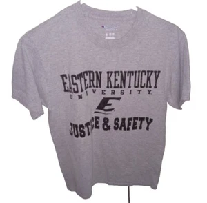 NCAA Eastern Kentucky University Justice & Safety T-Shirt (Men's S) (Champion) - Picture 1 of 2