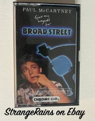 Paul McCartney Give My Regards To Broad Street Cassette Tape  - PLAY TESTED - Image 1 of 4
