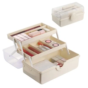 Makeup Storage Pink Tackle Box For Women With Handle. Cosmetic Storage Box Organ - Picture 1 of 7