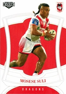 2023 St George Illawarra Dragons NRL TLA Elite Card - Moses Suli - Picture 1 of 3
