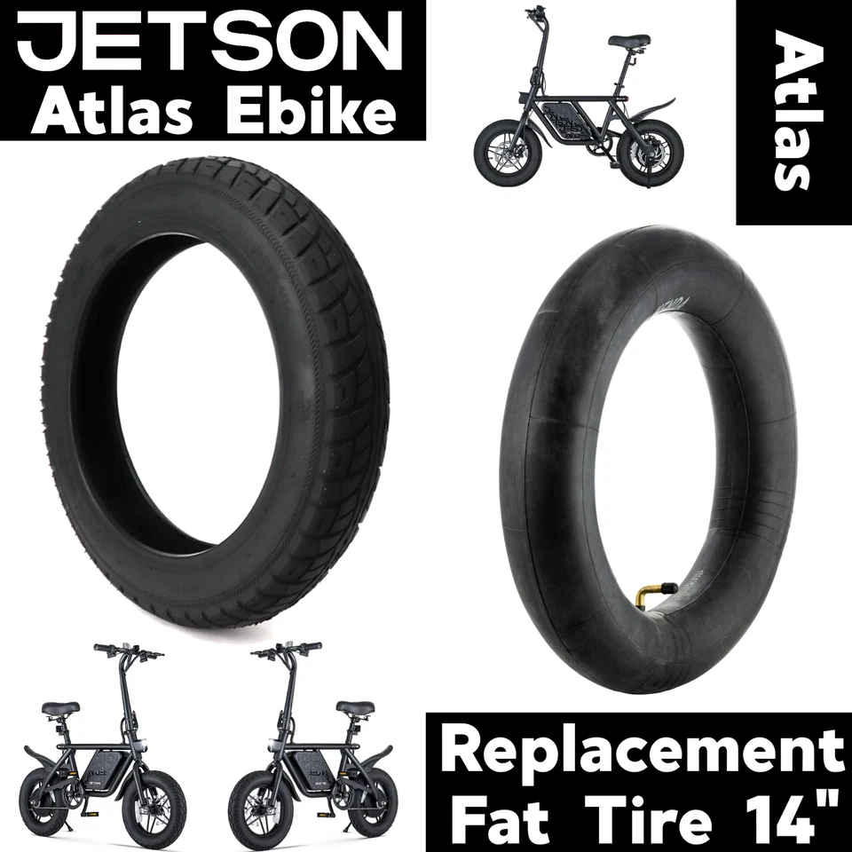 Jetson ATLAS 14in Fat Tire Replacement / Inner Tube / Rear or Front / eBike