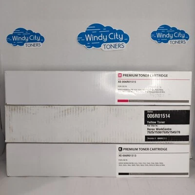 Xerox 006R01513 14-15 Juego de tóner compatible KYM para WorkCentre 7525 7530 7830 Nuevo Foto 1 de 3