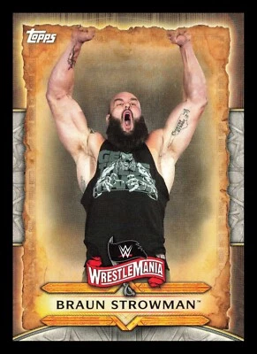 2020 Topps WWE Road to Wrestlemania - Wrestlemania Roster #WM-13 Braun Strowman - Image 1 of 2