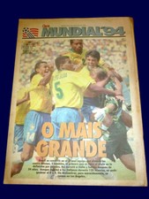 FIFA WORLD CUP USA 1994 - BRAZIL CHAMPION - Clarin newspaper - Argentina