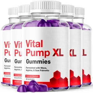 Vital Pump XL Gummies for Men Maximum Strength Vitamin Supplement 300 Gummies - Picture 1 of 9