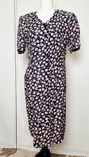 Vintage | New with Tags | Suzanne Grae | Size 14 | Blue Floral Dress Made in Aus
