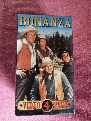 Sealed New VHS 4 Pack Bonanza TV Show Michael Landon Lorne Greene Western Cowboy - Image 1 of 4