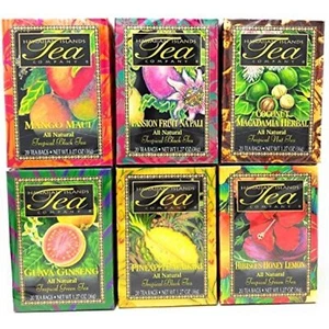 Tropical Tea Assortment, 6 All-Natural Flavors, 120 Tea Bags Blended and Packed - Picture 1 of 1