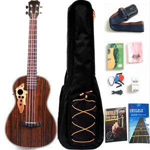 Batking 30 Inch All Rosewood Baritone Acoustic Electric Ukulele/Truss Rod/bag - Picture 1 of 10