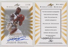 2012 Leaf Signature Series Gold /25 Marcus Denmon #BA-MD1 Auto
